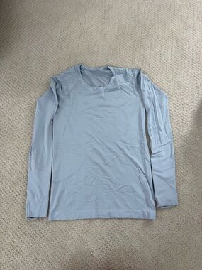 lululemon athletica Light Blue Long-Sleeve Crew